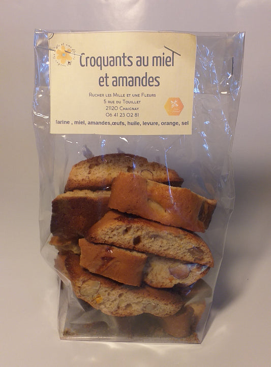 Croquants au miel et aux amandes